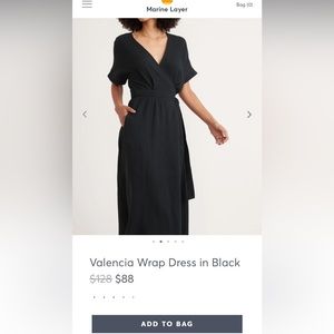 Marine Layer Valencia Wrap dress